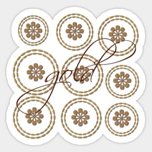 Ornament Flower Pattern Sticker